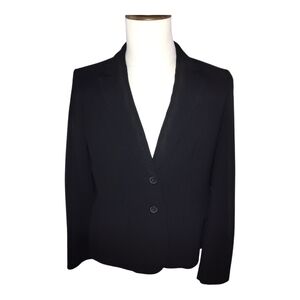 Jones New York Black Pinstripe Blazer And Pants Women's Size 10 EUC